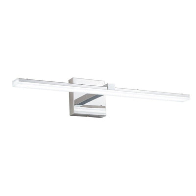 Minimalist Chrome Dimmable LED Linear Vanity Light