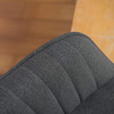 Art Leon Modern Home Office Swivel Arm Accent Chair with Wood Legs