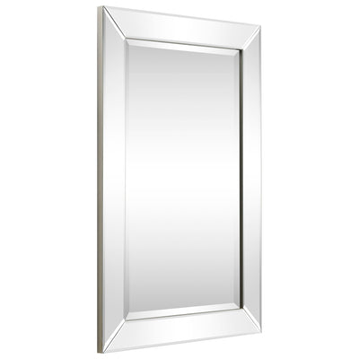 Beveled Rectangular Clear HD Wall Mounted Mirror for Bathroom, Vanity, Bedroom Mirrors, 3 sizes