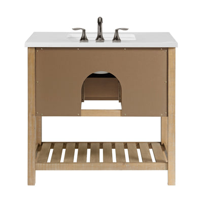 Monterey 37 Farmhouse Single Bathroom Vanity with Top