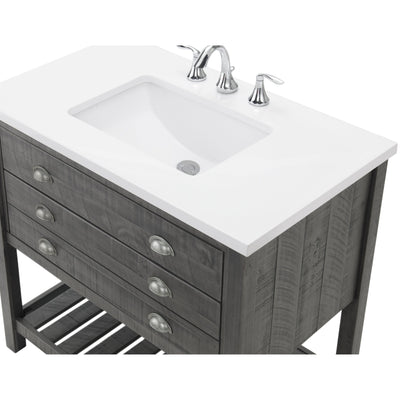 Monterey 37 Farmhouse Single Bathroom Vanity with Top