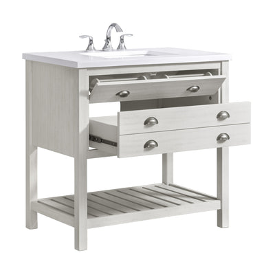 Monterey 37 Farmhouse Single Bathroom Vanity with Top