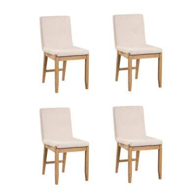 Gracie Modern Bar Stool, Boucle Upholstered Chair and Brushed Wooden Legs