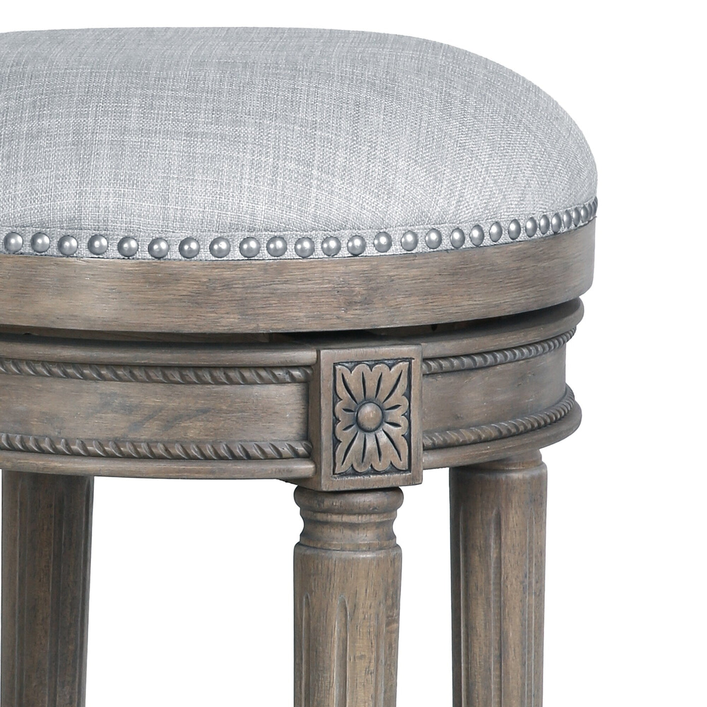 New Ridge Home Goods Chapman Backless Swivel 26 Counter-Height Bar Stool - Counter Height