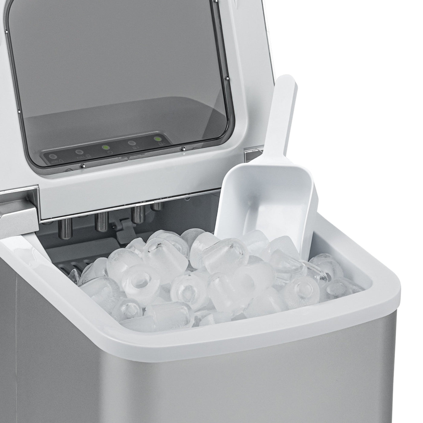 Newair 26 lbs. Countertop Ice Maker, Portable and Lightweight, Intuitive Control, Large or Small Ice Size, BPA Free Parts