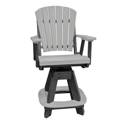 OS Home and Office Five Piece Square Counter Height Dining Set in Light Gray on a Black Base