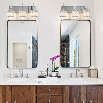 Ora Modern Dimmable Crystal Bathroom Light Fixtures Over Mirror Glam Vanity Lights