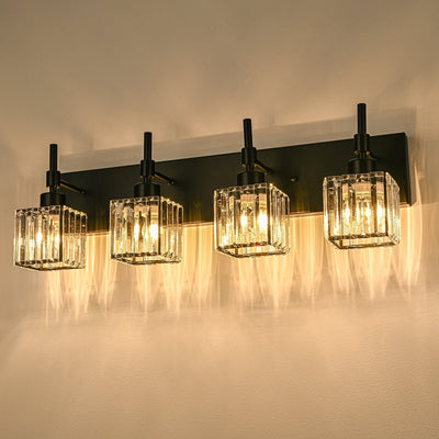 Ora Modern Dimmable Crystal Bathroom Light Fixtures Over Mirror Glam Vanity Lights