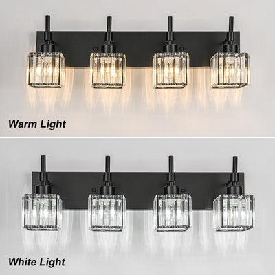 Ora Modern Dimmable Crystal Bathroom Light Fixtures Over Mirror Glam Vanity Lights