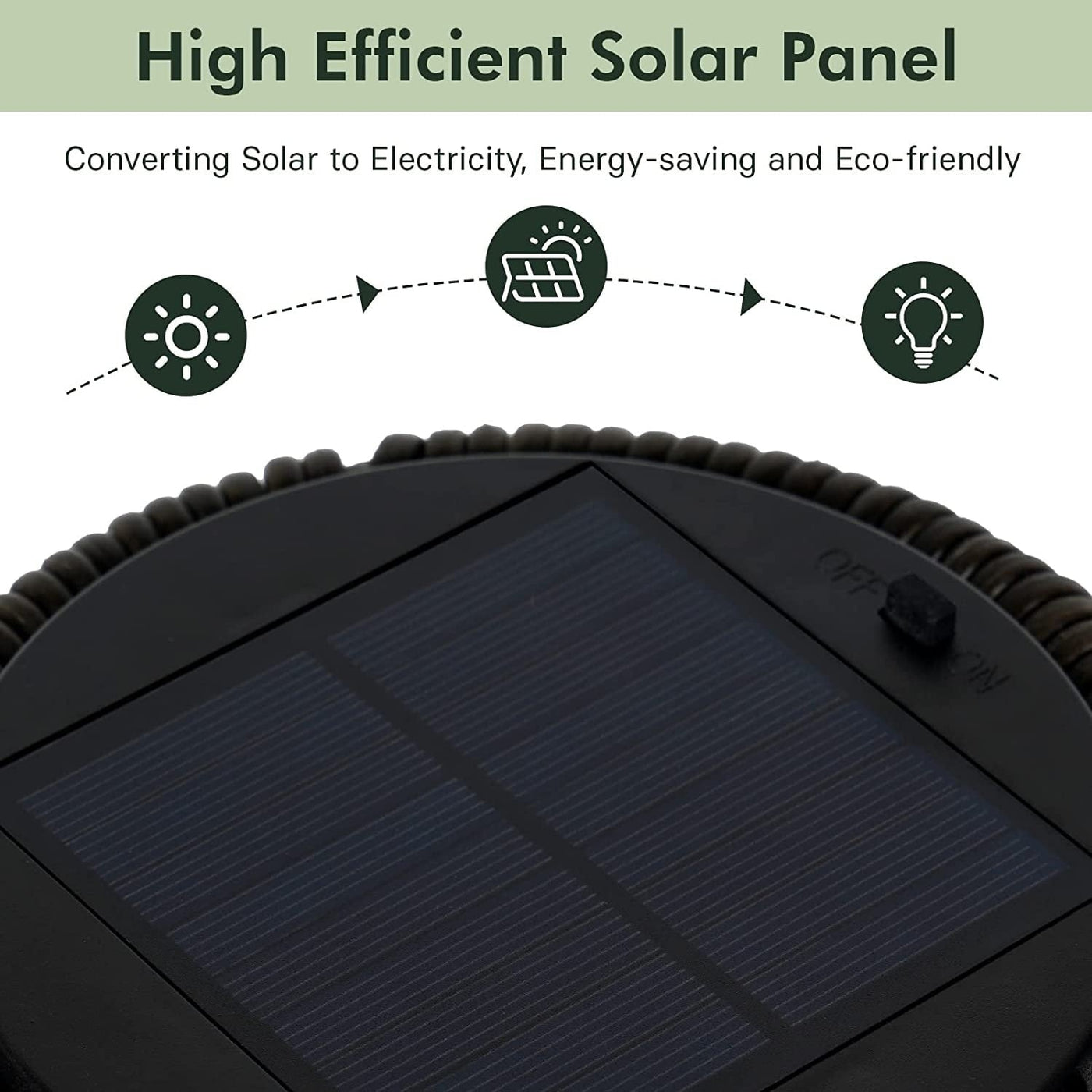 Outdoor Floor Solar Light 2-Pack, All-Weather Wicker Solar Patio Lamp Waterproof Outside Solar Deck Lamp for Porch, Yard, Garden