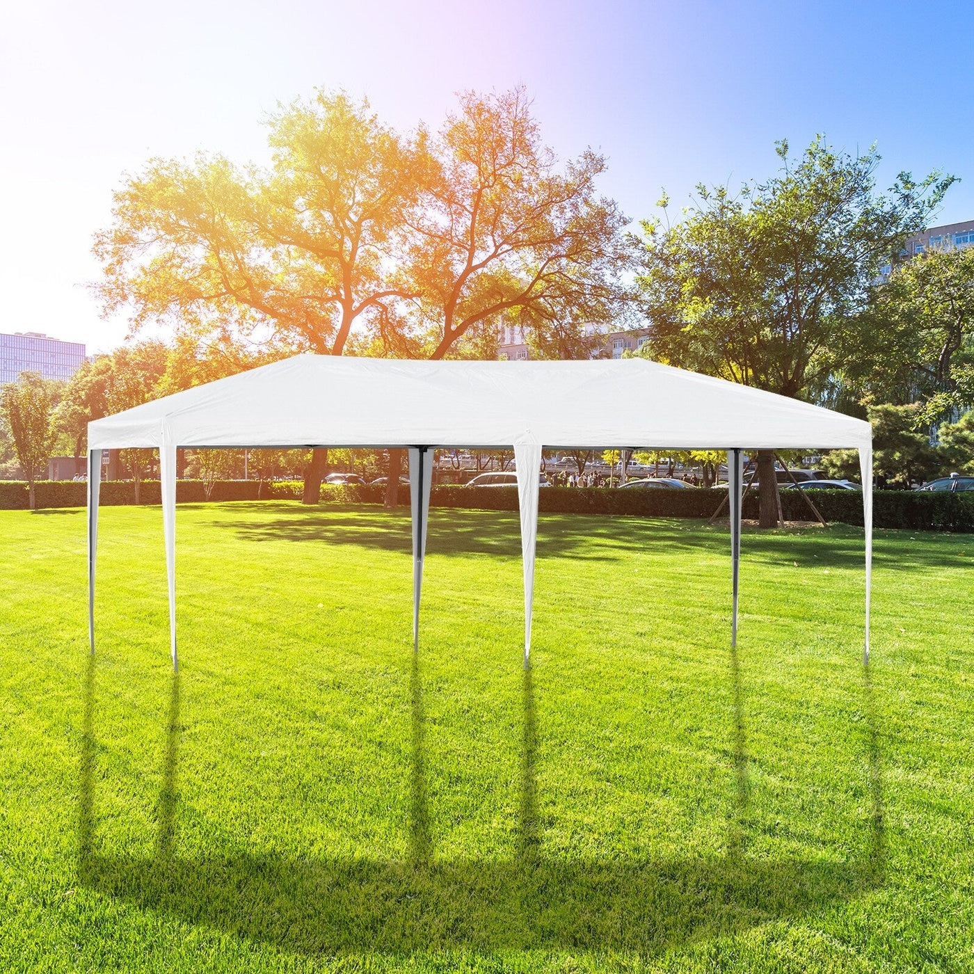 Outsunny Heavy Duty Pop Up Canopy with Sturdy Frame, UV Fighting Roof, Carry Bag for Patio, Backyard, Beach, Garden