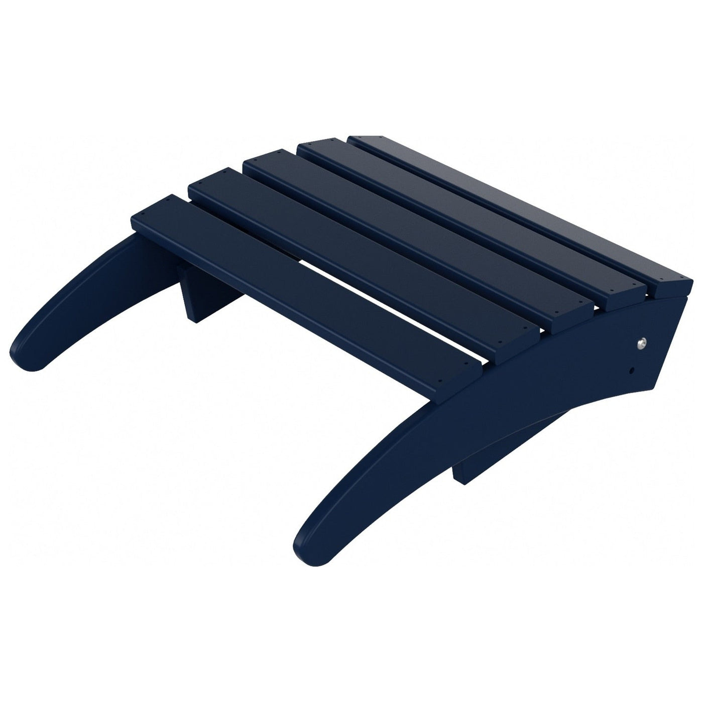 Polytrends Laguna Hdpe All Weather Outdoor Patio Foldable Adirondack Chair With Ottoman (2-Piece Set)