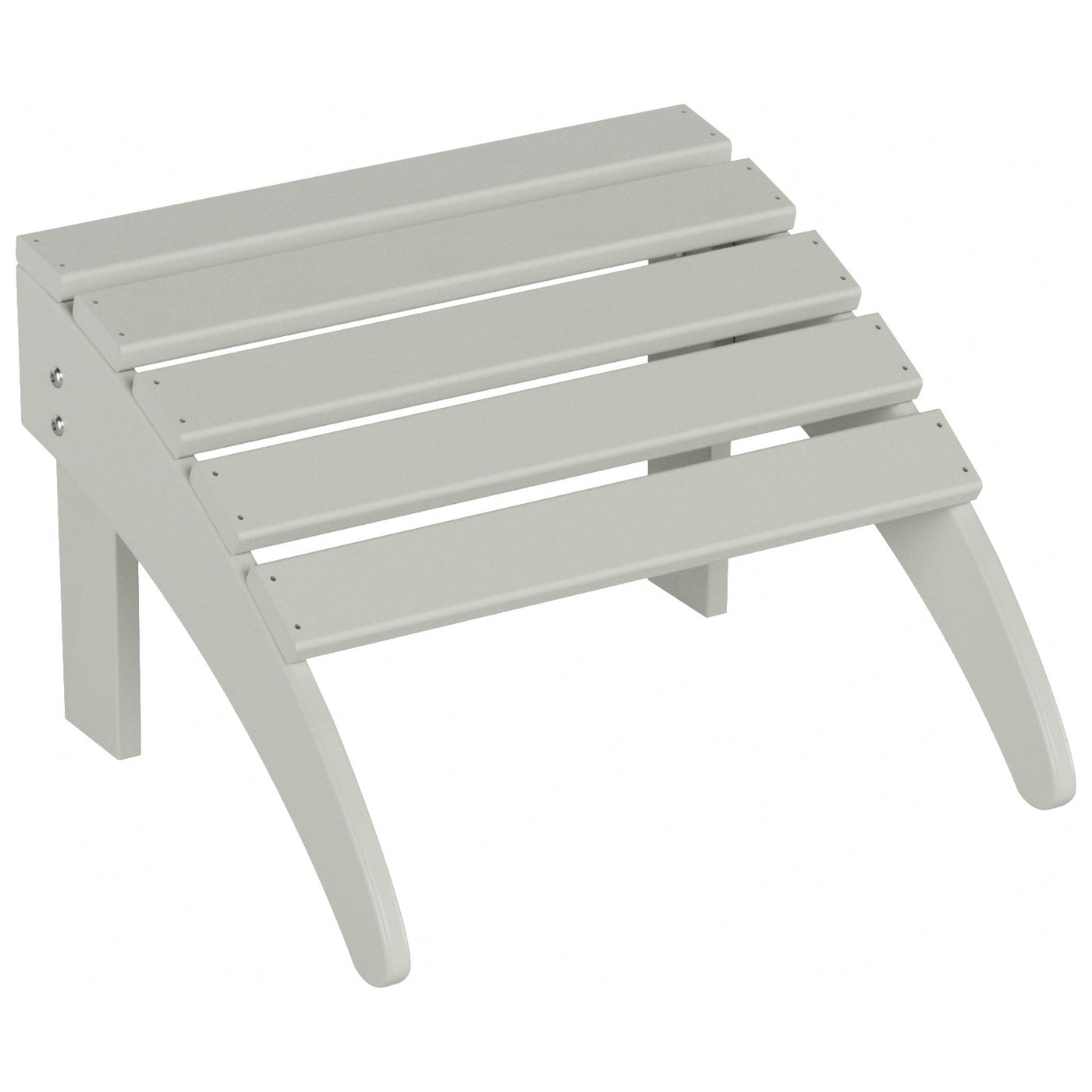 Polytrends Laguna Hdpe All Weather Outdoor Patio Foldable Adirondack Chair With Ottoman (2-Piece Set)