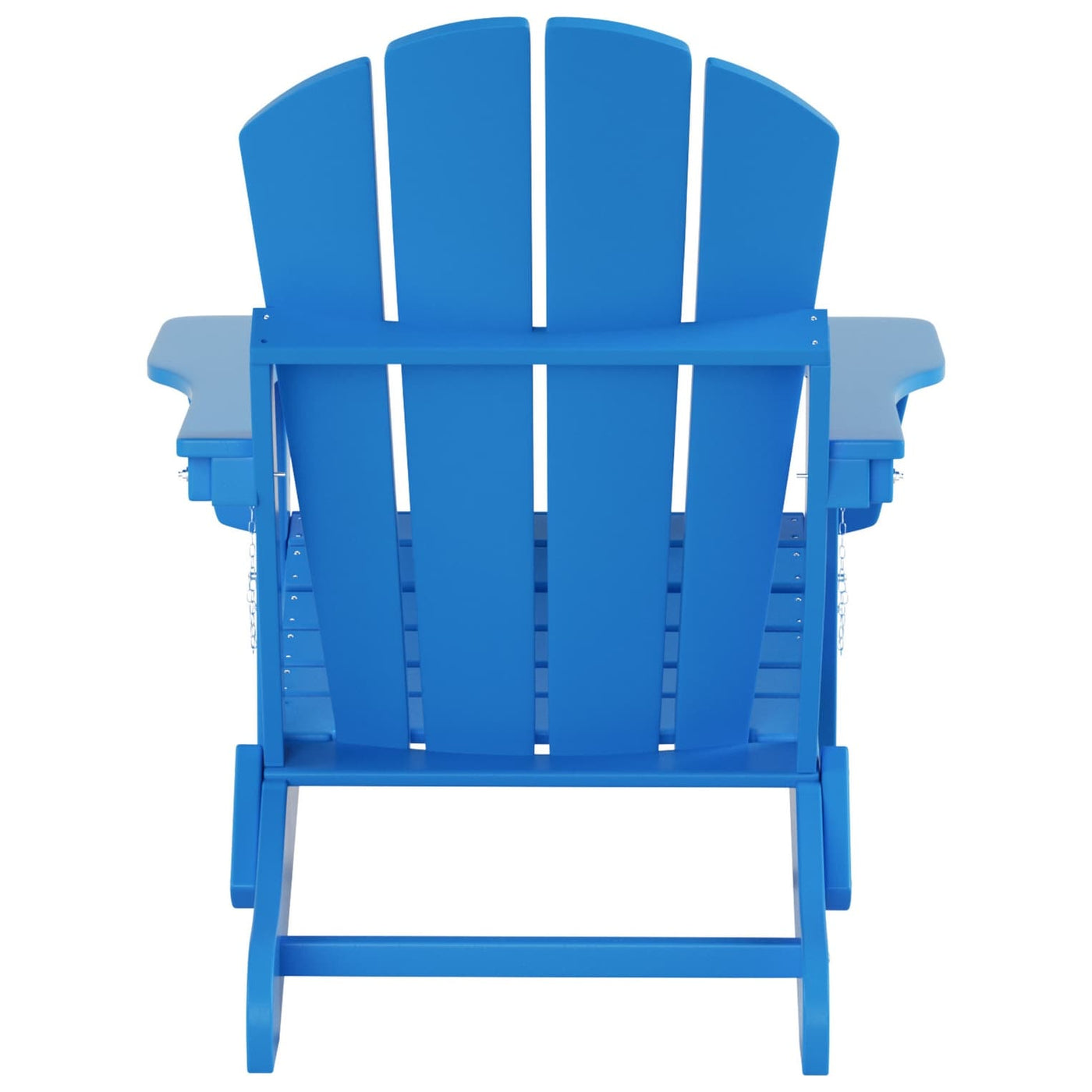 Polytrends Laguna Hdpe All Weather Outdoor Patio Foldable Adirondack Chair With Ottoman (2-Piece Set)