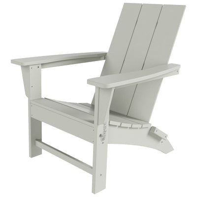 Polytrends Shoreside Modern Eco-Friendly All Weather Commercial-Residential Folding Adirondack Chair