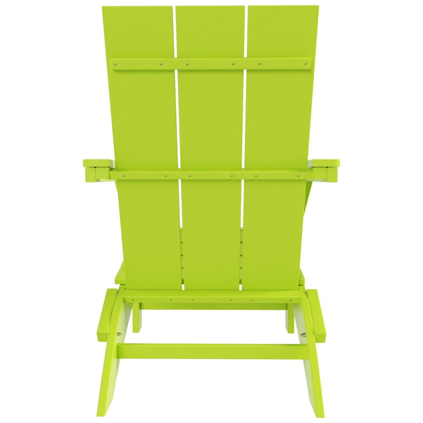 Polytrends Shoreside Modern Eco-Friendly All Weather Commercial-Residential Folding Adirondack Chair
