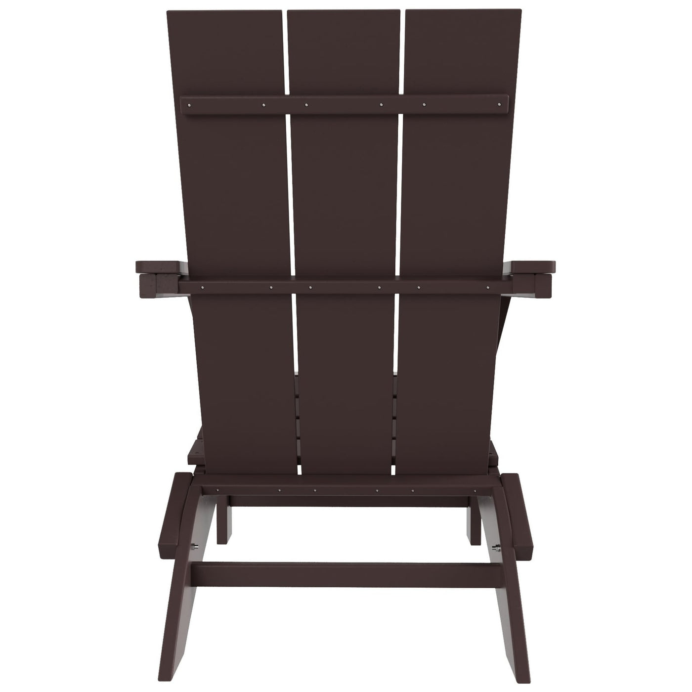 Polytrends Shoreside Modern Eco-Friendly All Weather Commercial-Residential Folding Adirondack Chair