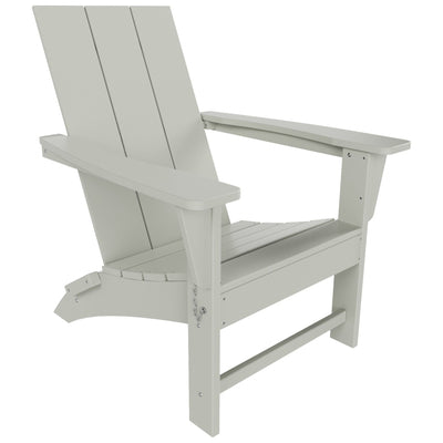 Polytrends Shoreside Modern Eco-Friendly All Weather Commercial-Residential Folding Adirondack Chair