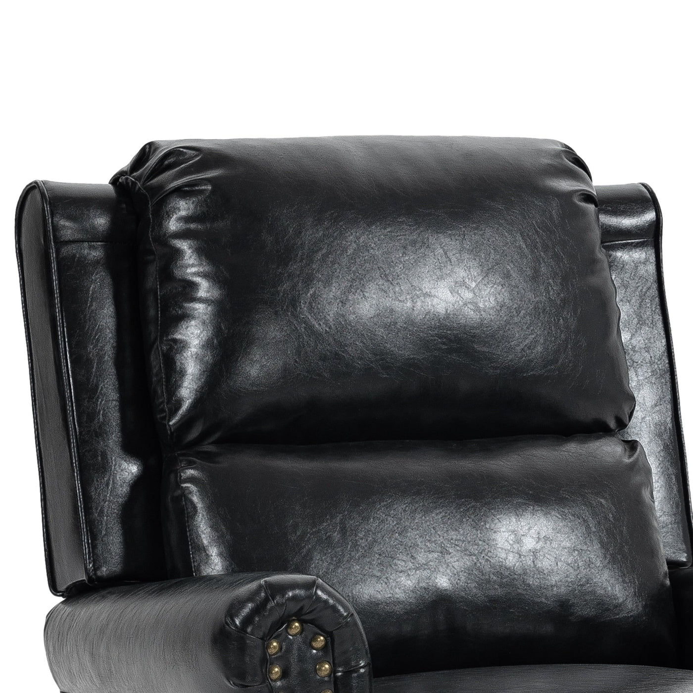 Manual Pushback Recliner Chairs with Nailhead Trim