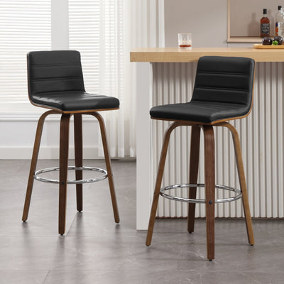 26/29 Faux Leather Swivel Bar/Counter Stools, Set of 2/3