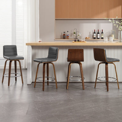 26/29 Faux Leather Swivel Bar/Counter Stools, Set of 2/3