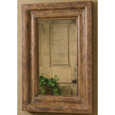 Park Designs Distressed Wood Mirror 36H - Brown - 36H x 24W x 2.75D