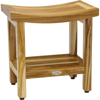 Patented Sumba Teak Shower Bench with Shelf
