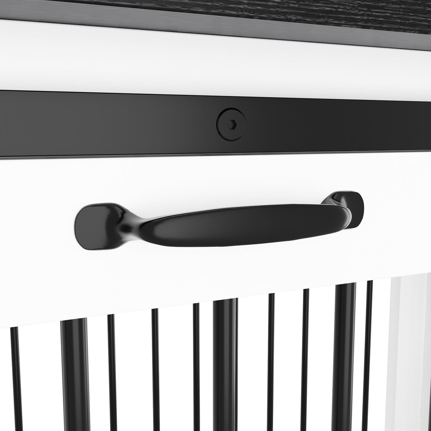 Pet Residence with Iron Tube Reinforcement Stylish & Sturdy Dog Crate