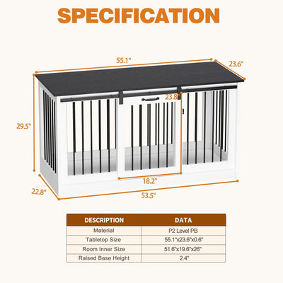 Pet Residence with Iron Tube Reinforcement Stylish & Sturdy Dog Crate
