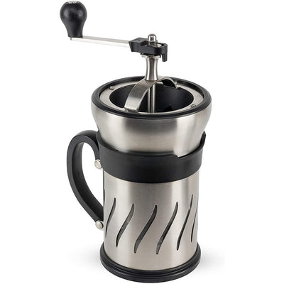 Peugeot 35257 Paris Press Coffee Mill/French Press Combination, Stainless Steel - 3 x 3 x 6 inches
