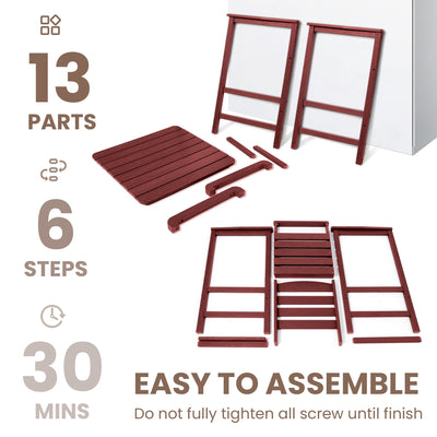 Plastic Tall adirondack Chair Set Of 3-Piece Patio Conversation Set
