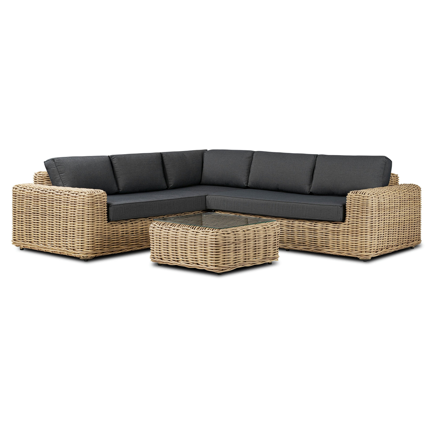 Poly & Bark Puglia Outdoor/Patio Corner Sectional Set with Coffee Table