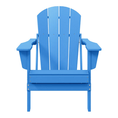 Polytrends Laguna Fade Resistant All Weather Outdoor Patio Folding Adirondack Chair