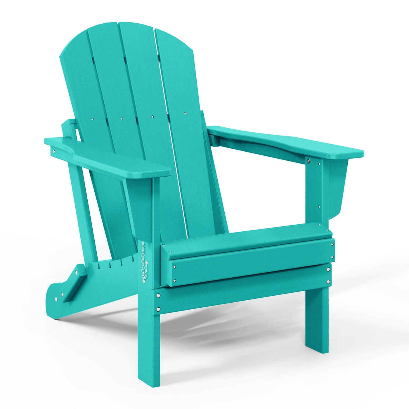 Polytrends Laguna Fade Resistant All Weather Outdoor Patio Folding Adirondack Chair