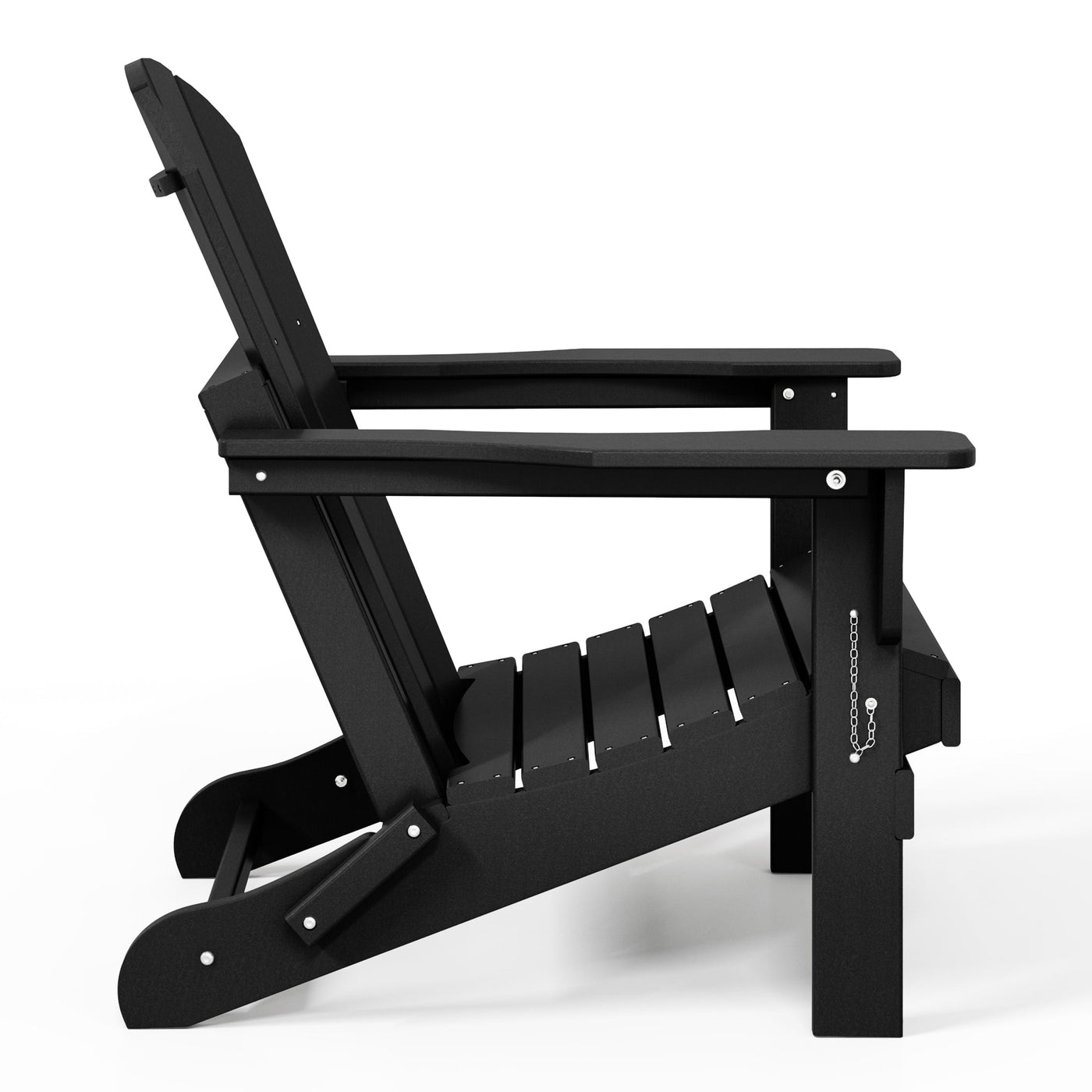 Polytrends Laguna Fade Resistant All Weather Outdoor Patio Folding Adirondack Chair