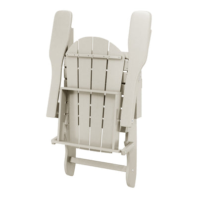 Polytrends Laguna Weather Resistant Outdoor Patio Folding Adirondack Chairs (Set of 2)