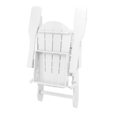 Polytrends Laguna Weather Resistant Outdoor Patio Folding Adirondack Chairs (Set of 2)