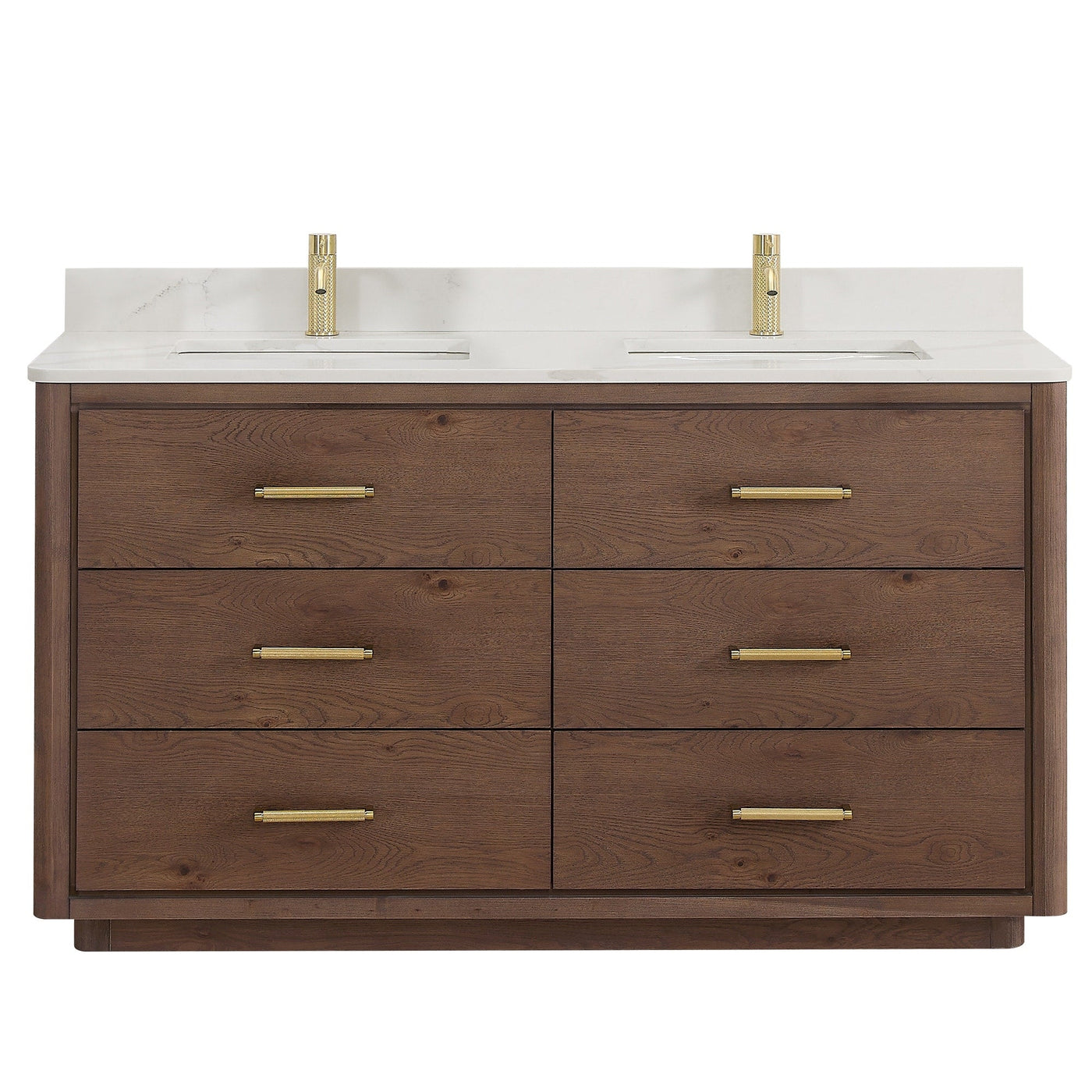 Porto Bath Vanity with White Quartz Stone Top without Mirror