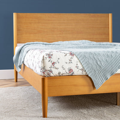 Priage by ZINUS Mid Century Wood Platform Bed Frame