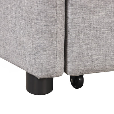 Pull Out Sofa Sleeper 3 in 1 with 2 Wing Table