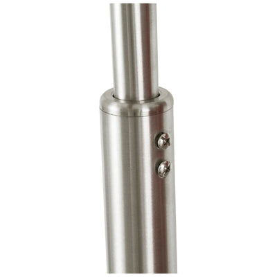 Q-Max 81 Steel Adjustable Arching Floor Lamp With Extra Large Shade and Marble Base