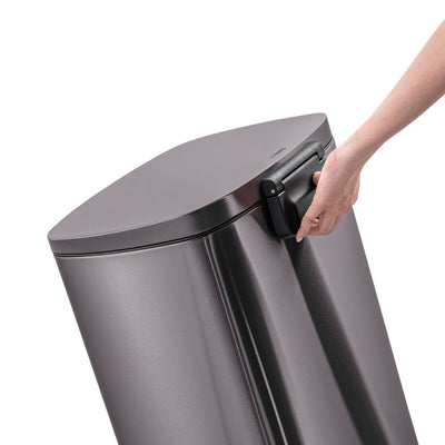 Qualiazero 13.2 GAL plus TWO 1.3 GAL Rectangular Step Can Trash Cans - Family Combo