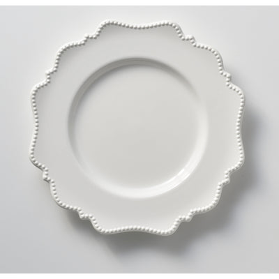 Red Vanilla Pinpoint White Dinner Plate 11 (Set of 6)