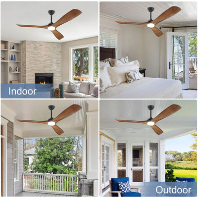Remote Ceiling Fan with Lights Flush Mount