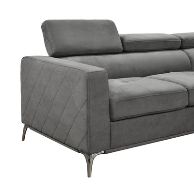 Roomfitters 122 Oversized Sectional Sofa Couch with Chaise Storage, Contemporary U-Shaped 7-Seater Sofa
