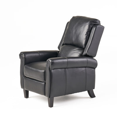Roomfitters Ultimate Comfort PU Leather Pushback Recliner, Luxurious Recliner Chair for Living Room or Bedroom
