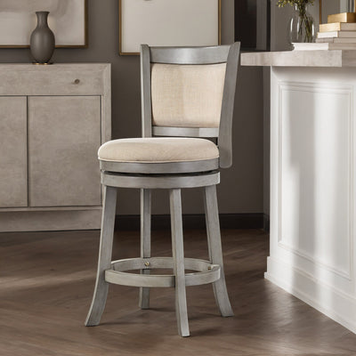 Rovinj Upholstered Back Swivel Stool