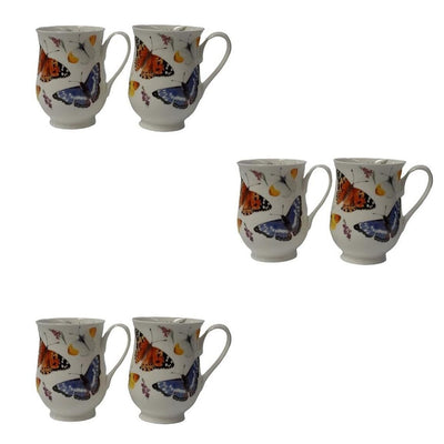 Roy Kirkham Eleanor Mug Butterfly Garden (Set of 6)