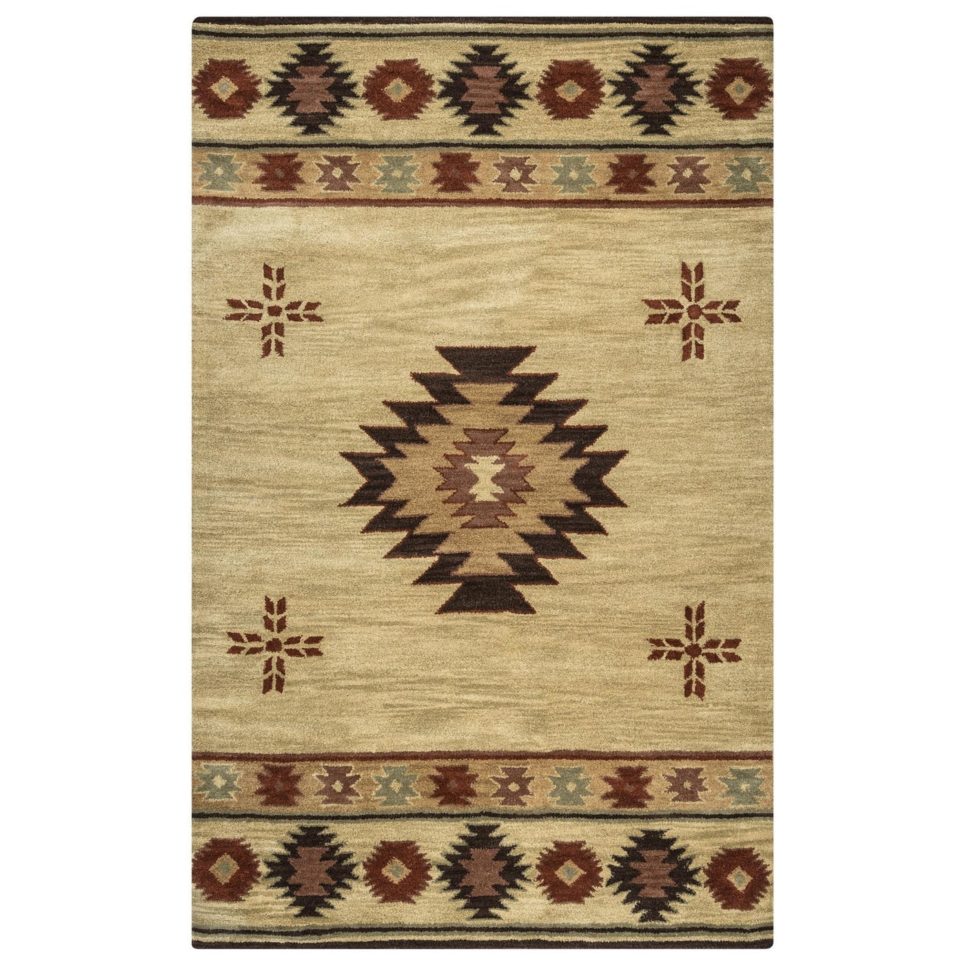 Alora Decor Ryder Southwestern Hand-tufted Wool Rug