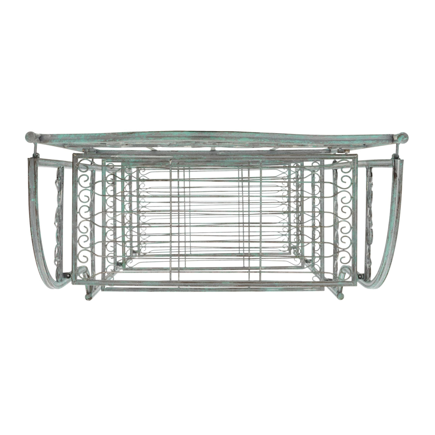 SAFAVIEH Bryn Victorian Wrought Iron 4-Tier Outdoor Bakers Rack - 25 In. W x 15 In. D x 63 In. H - 25W x 15D x 63H